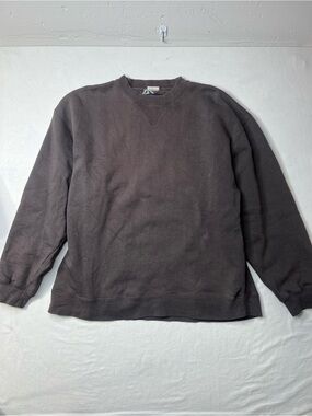 Vintage 90s/Y2K Adidas faded brown crewneck pullover sweatshirt Size XL